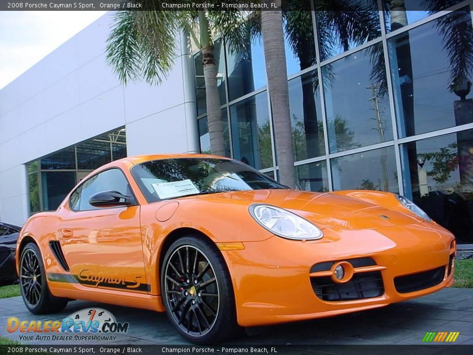 2008 Porsche Cayman S Sport Orange / Black Photo #1