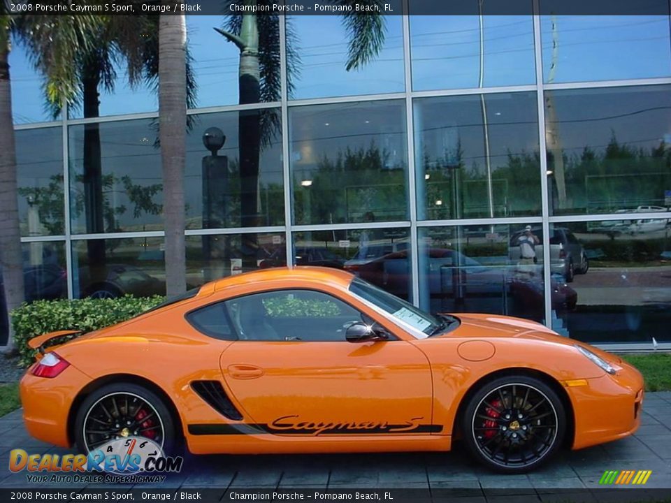 2008 Porsche Cayman S Sport Orange / Black Photo #2