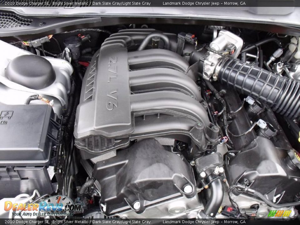 2010 Dodge Charger SE Bright Silver Metallic / Dark Slate Gray/Light Slate Gray Photo #12