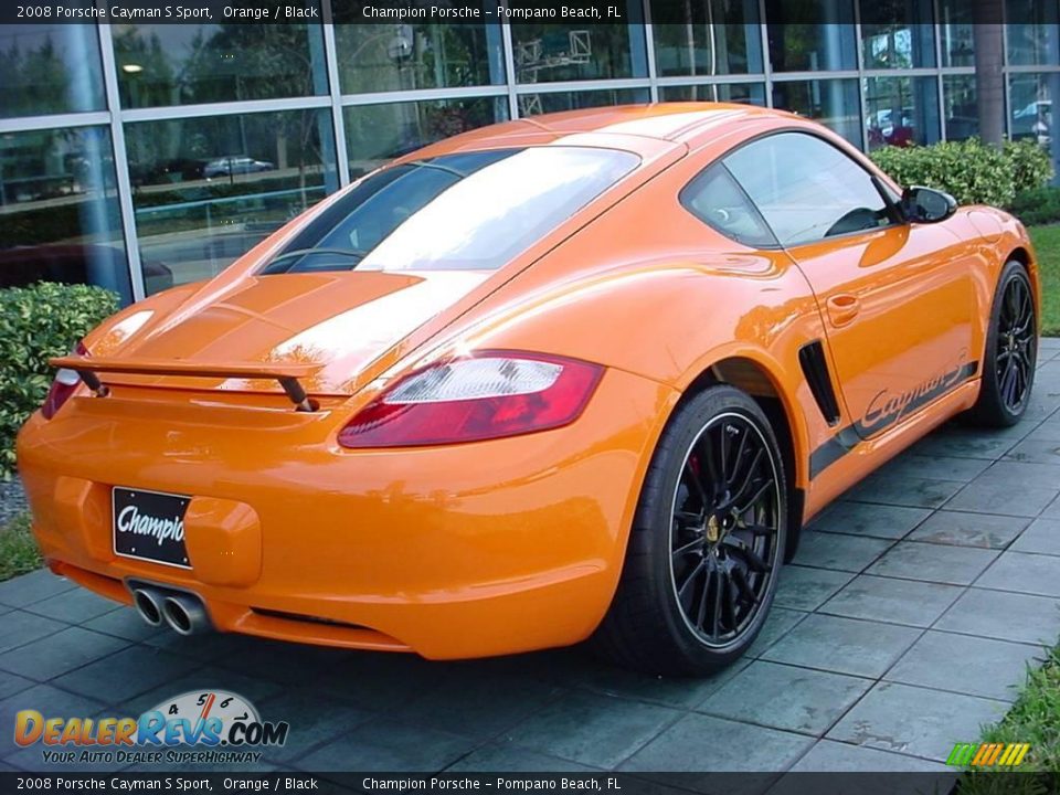 2008 Porsche Cayman S Sport Orange / Black Photo #3