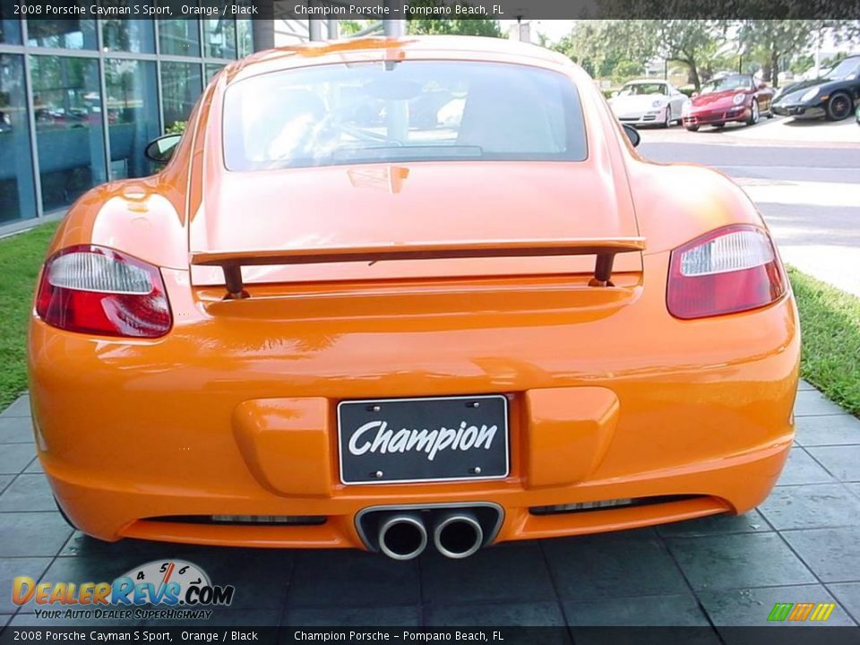 2008 Porsche Cayman S Sport Orange / Black Photo #4