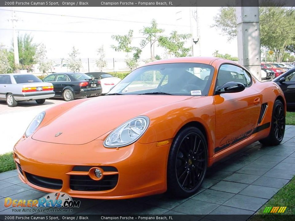 2008 Porsche Cayman S Sport Orange / Black Photo #6