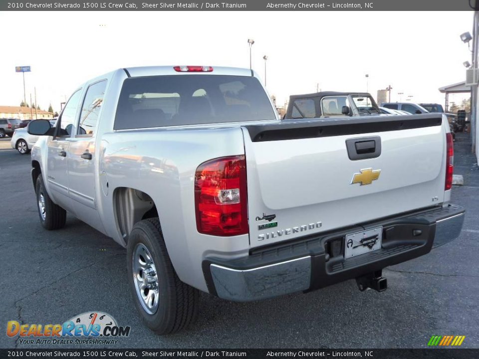 2010 Chevrolet Silverado 1500 LS Crew Cab Sheer Silver Metallic / Dark Titanium Photo #2