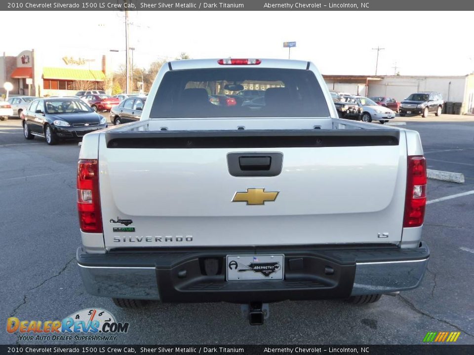 2010 Chevrolet Silverado 1500 LS Crew Cab Sheer Silver Metallic / Dark Titanium Photo #3