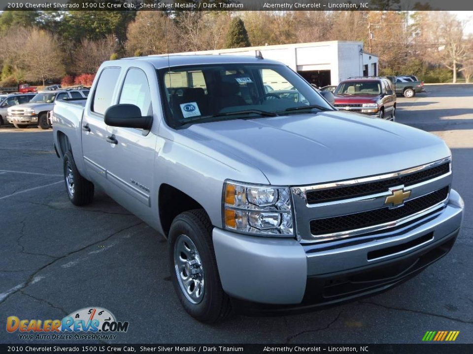 2010 Chevrolet Silverado 1500 LS Crew Cab Sheer Silver Metallic / Dark Titanium Photo #5