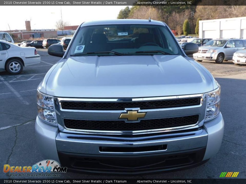 2010 Chevrolet Silverado 1500 LS Crew Cab Sheer Silver Metallic / Dark Titanium Photo #6
