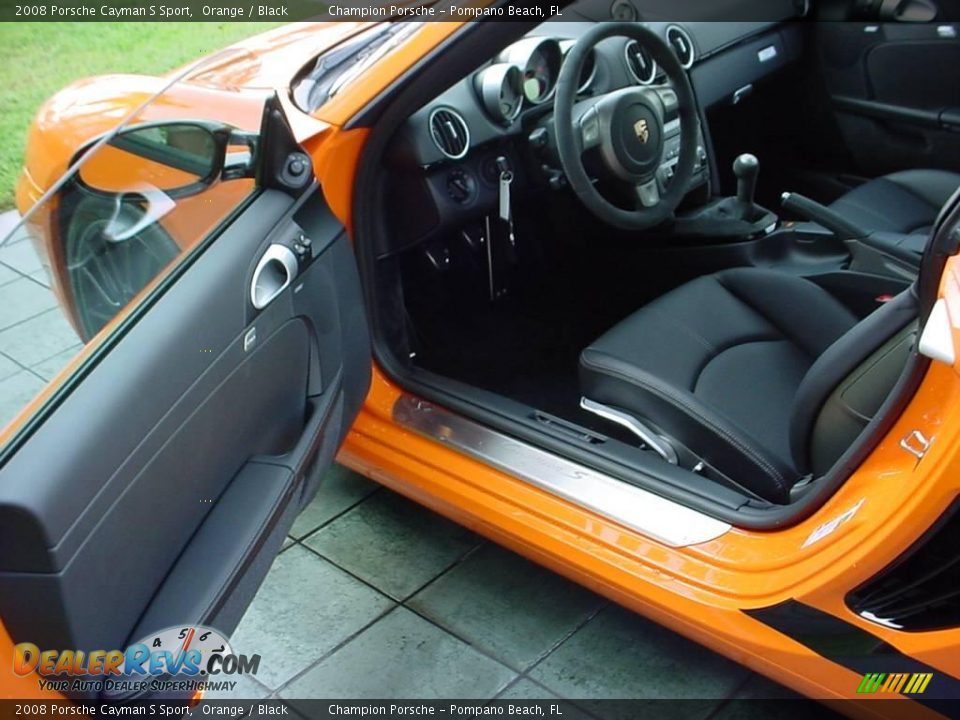 2008 Porsche Cayman S Sport Orange / Black Photo #9