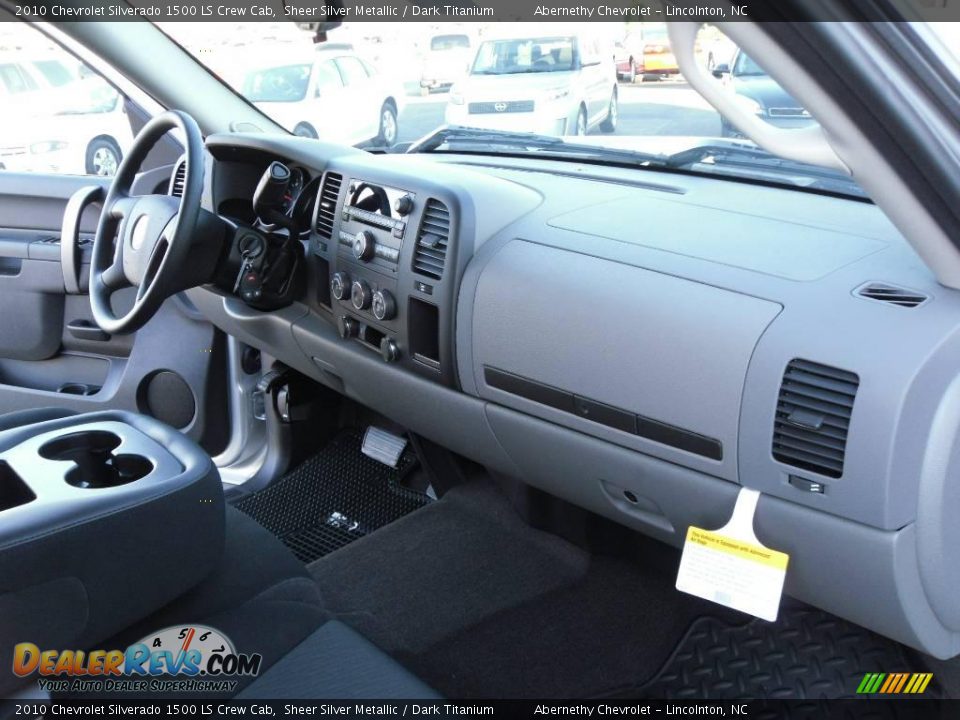 2010 Chevrolet Silverado 1500 LS Crew Cab Sheer Silver Metallic / Dark Titanium Photo #14