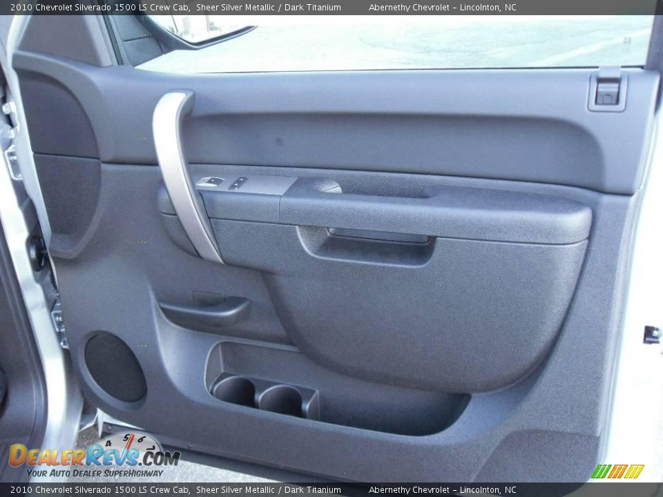 2010 Chevrolet Silverado 1500 LS Crew Cab Sheer Silver Metallic / Dark Titanium Photo #15