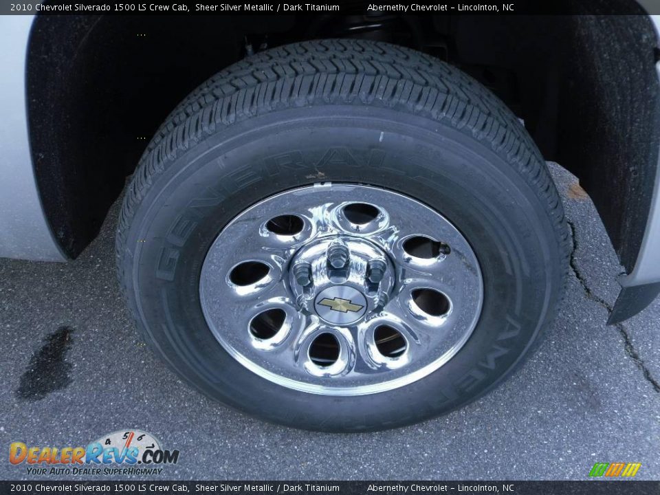 2010 Chevrolet Silverado 1500 LS Crew Cab Sheer Silver Metallic / Dark Titanium Photo #16