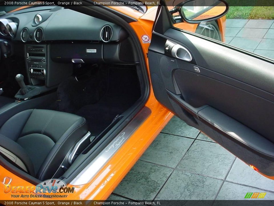 2008 Porsche Cayman S Sport Orange / Black Photo #11