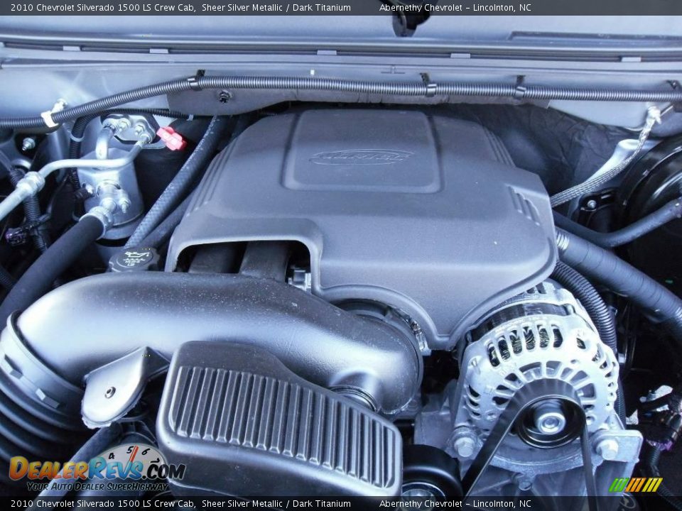 2010 Chevrolet Silverado 1500 LS Crew Cab Sheer Silver Metallic / Dark Titanium Photo #19