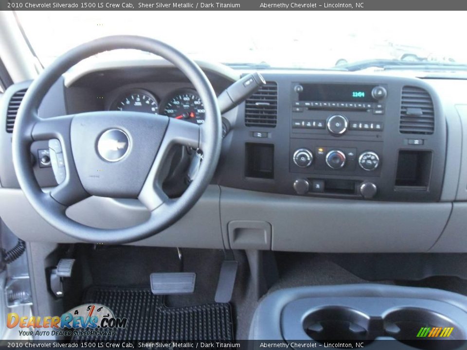 2010 Chevrolet Silverado 1500 LS Crew Cab Sheer Silver Metallic / Dark Titanium Photo #20