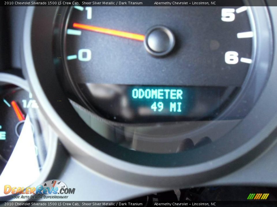2010 Chevrolet Silverado 1500 LS Crew Cab Sheer Silver Metallic / Dark Titanium Photo #23