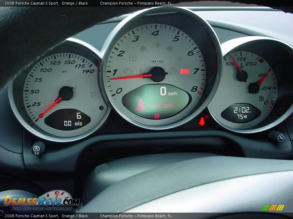 2008 Porsche Cayman S Sport Orange / Black Photo #18