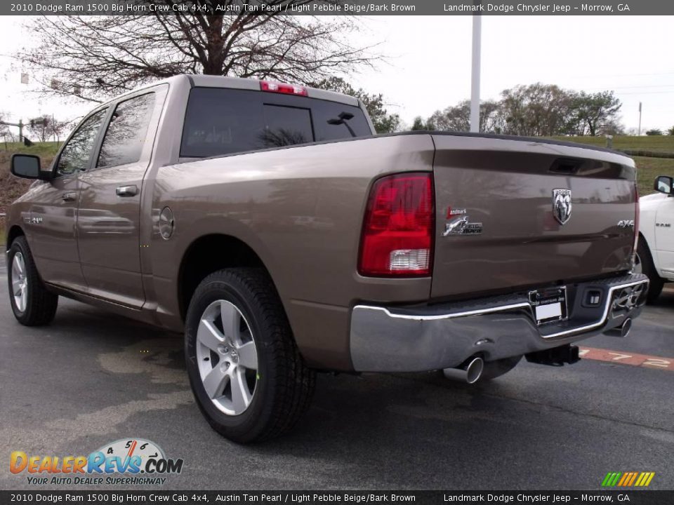 2010 Dodge Ram 1500 Big Horn Crew Cab 4x4 Austin Tan Pearl / Light Pebble Beige/Bark Brown Photo #2