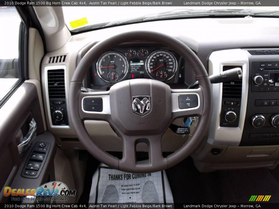 2010 Dodge Ram 1500 Big Horn Crew Cab 4x4 Austin Tan Pearl / Light Pebble Beige/Bark Brown Photo #12