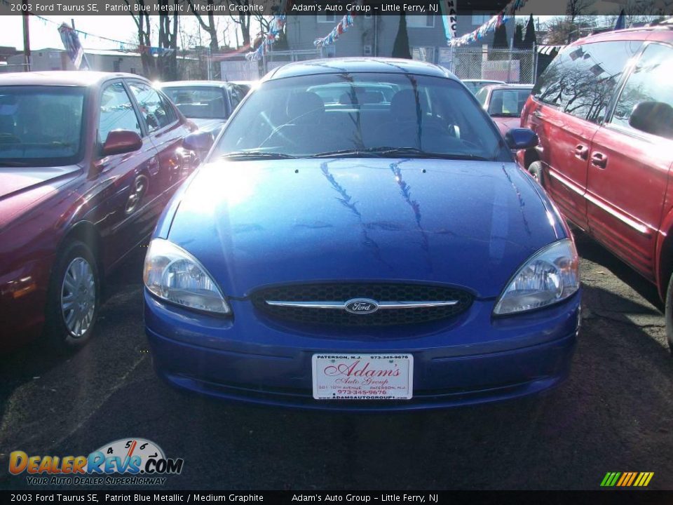2003 Ford Taurus SE Patriot Blue Metallic / Medium Graphite Photo #1