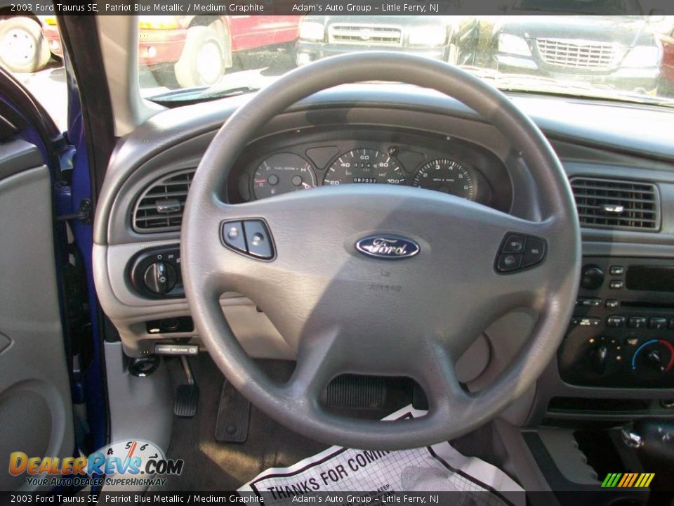 2003 Ford Taurus SE Patriot Blue Metallic / Medium Graphite Photo #7
