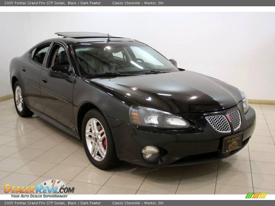 2005 Pontiac Grand Prix GTP Sedan Black / Dark Pewter Photo #1