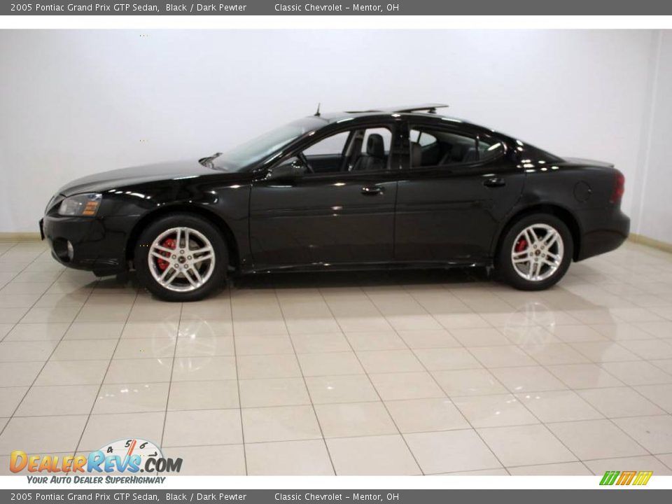 2005 Pontiac Grand Prix GTP Sedan Black / Dark Pewter Photo #4