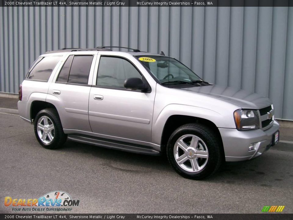 2008 Chevrolet TrailBlazer LT 4x4 Silverstone Metallic / Light Gray Photo #1