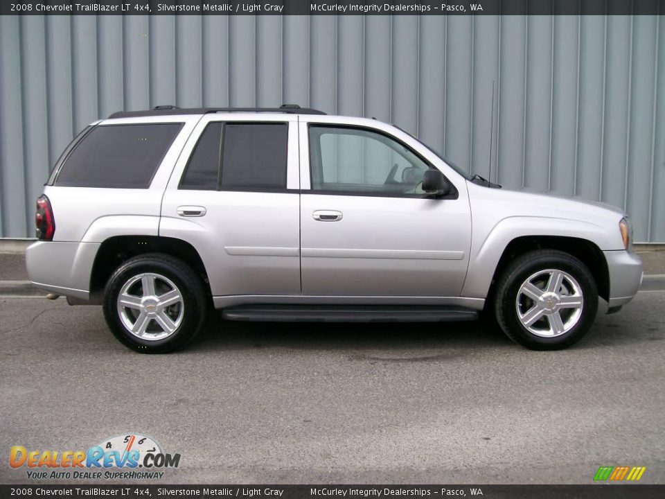 2008 Chevrolet TrailBlazer LT 4x4 Silverstone Metallic / Light Gray Photo #2