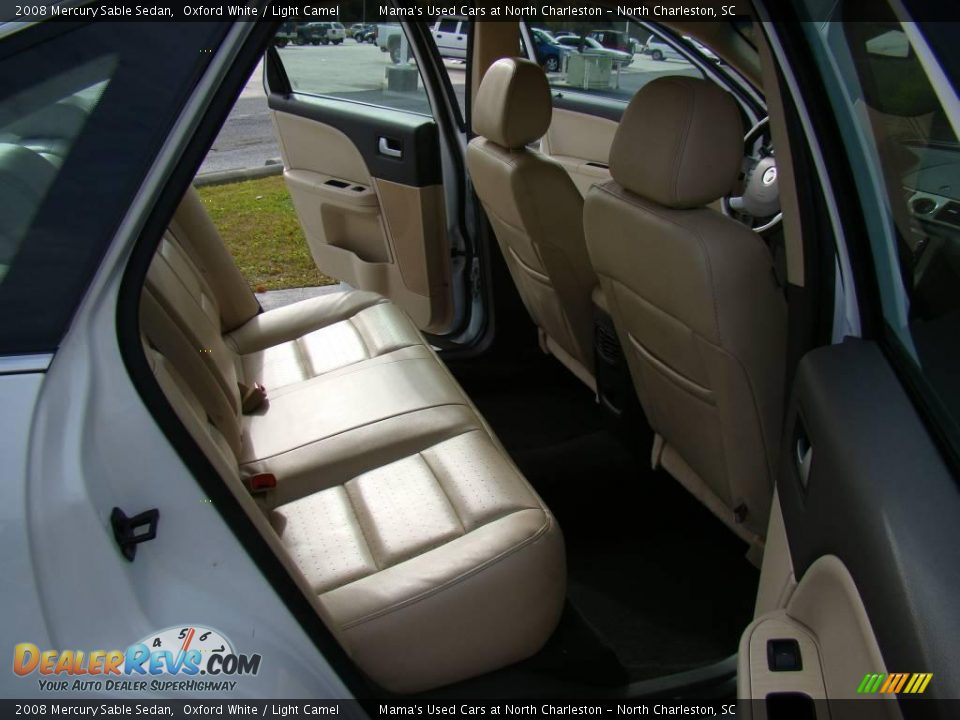 2008 Mercury Sable Sedan Oxford White / Light Camel Photo #14