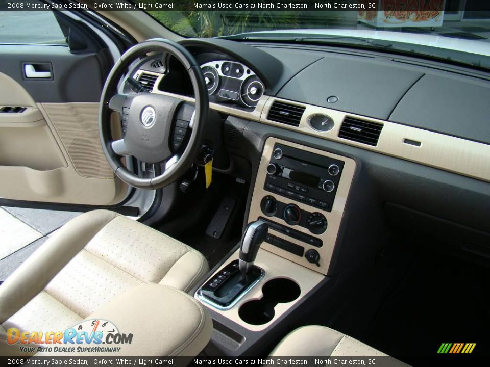 2008 Mercury Sable Sedan Oxford White / Light Camel Photo #16