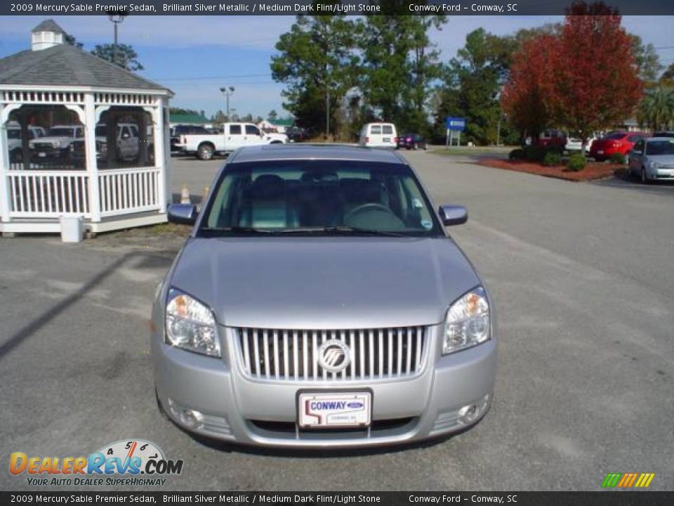 2009 Mercury Sable Premier Sedan Brilliant Silver Metallic / Medium Dark Flint/Light Stone Photo #2