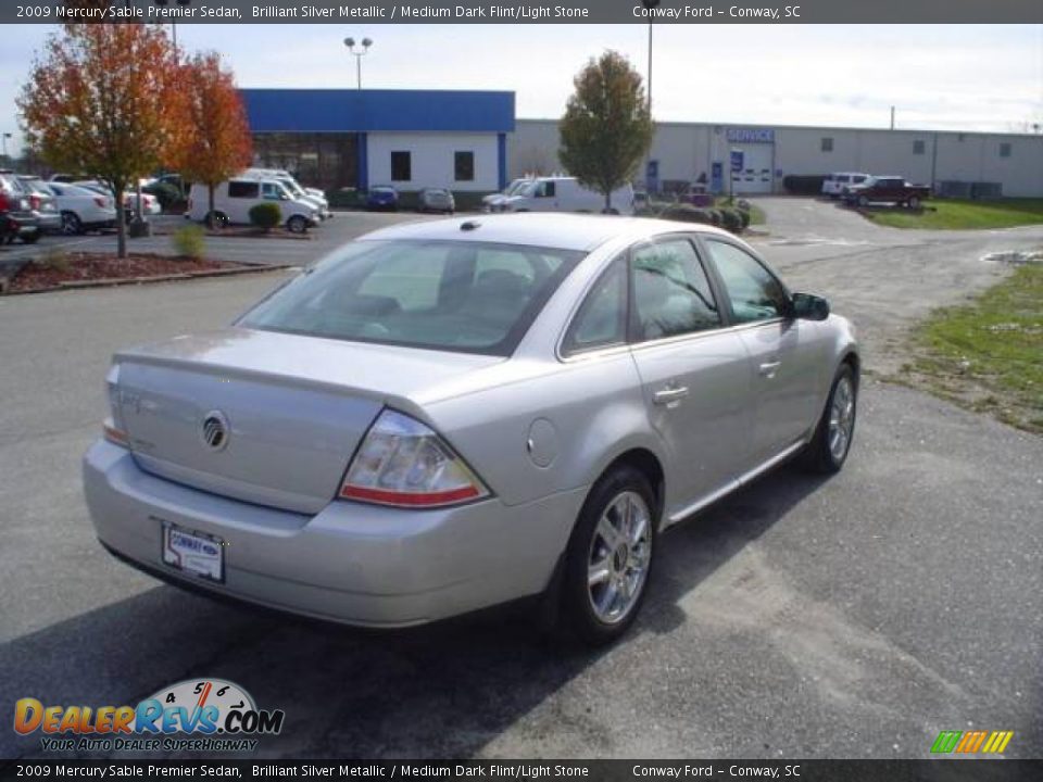 2009 Mercury Sable Premier Sedan Brilliant Silver Metallic / Medium Dark Flint/Light Stone Photo #5
