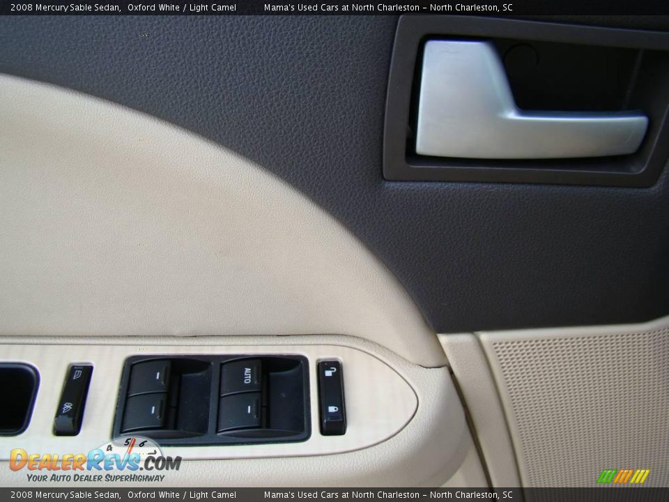 2008 Mercury Sable Sedan Oxford White / Light Camel Photo #22