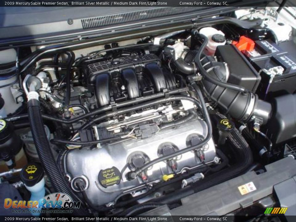 2009 Mercury Sable Premier Sedan Brilliant Silver Metallic / Medium Dark Flint/Light Stone Photo #12