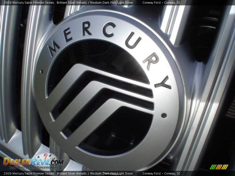 2009 Mercury Sable Premier Sedan Brilliant Silver Metallic / Medium Dark Flint/Light Stone Photo #13