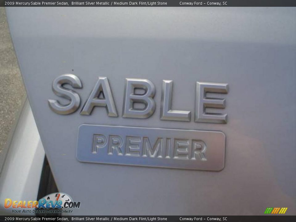 2009 Mercury Sable Premier Sedan Brilliant Silver Metallic / Medium Dark Flint/Light Stone Photo #14
