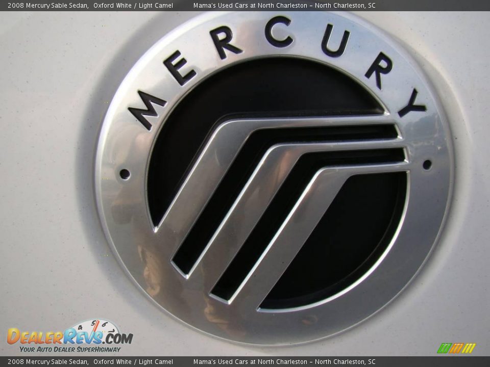 2008 Mercury Sable Sedan Oxford White / Light Camel Photo #33