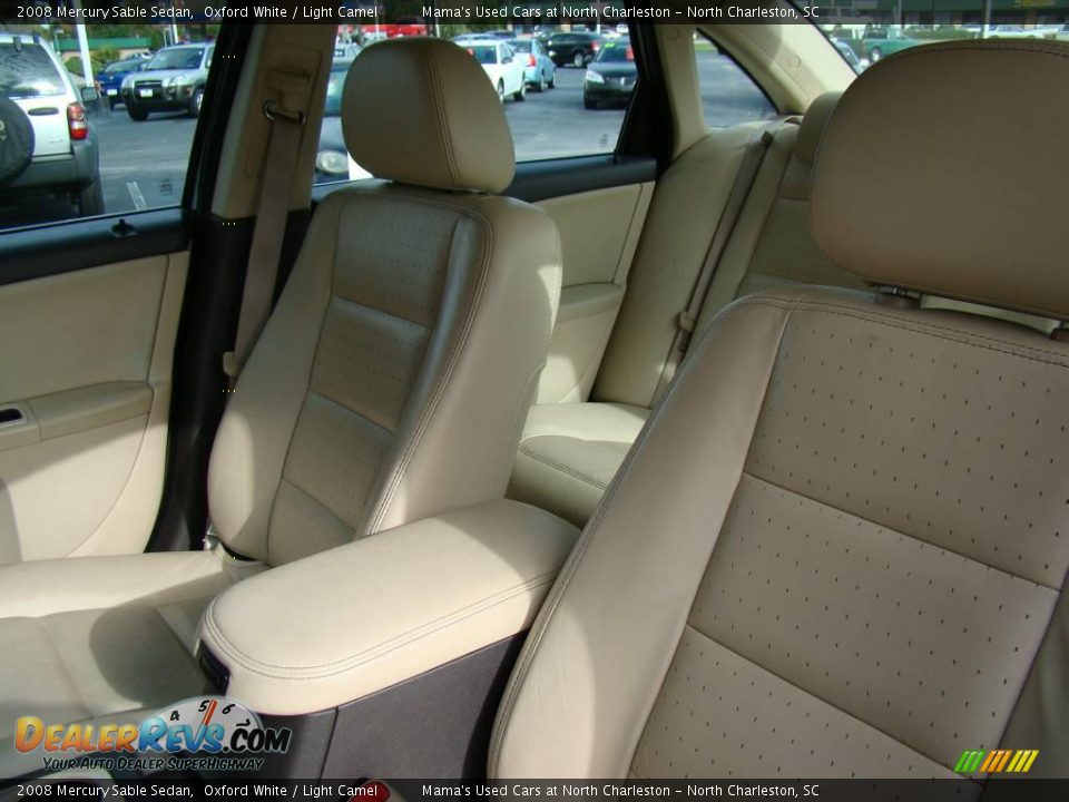 2008 Mercury Sable Sedan Oxford White / Light Camel Photo #35