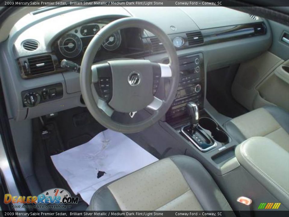 2009 Mercury Sable Premier Sedan Brilliant Silver Metallic / Medium Dark Flint/Light Stone Photo #22