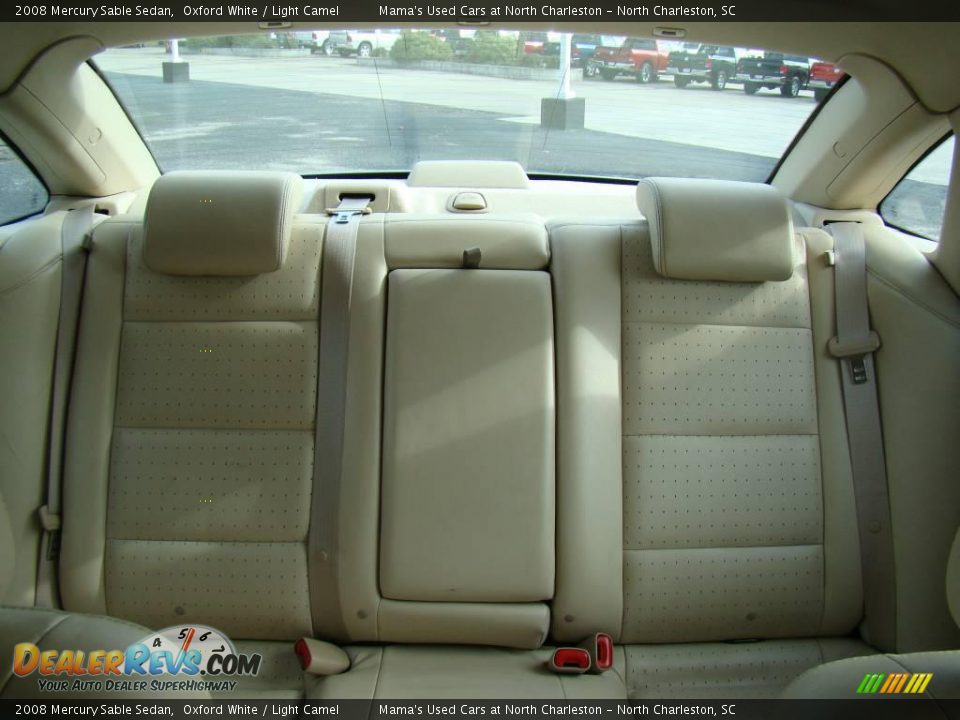2008 Mercury Sable Sedan Oxford White / Light Camel Photo #36