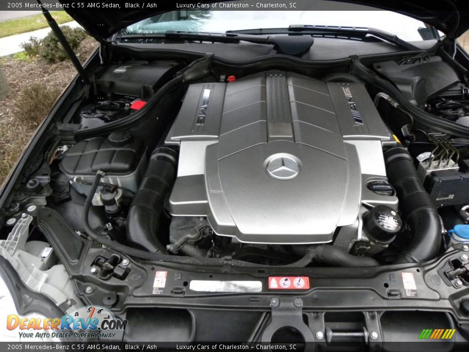 2005 Mercedes-Benz C 55 AMG Sedan Black / Ash Photo #18