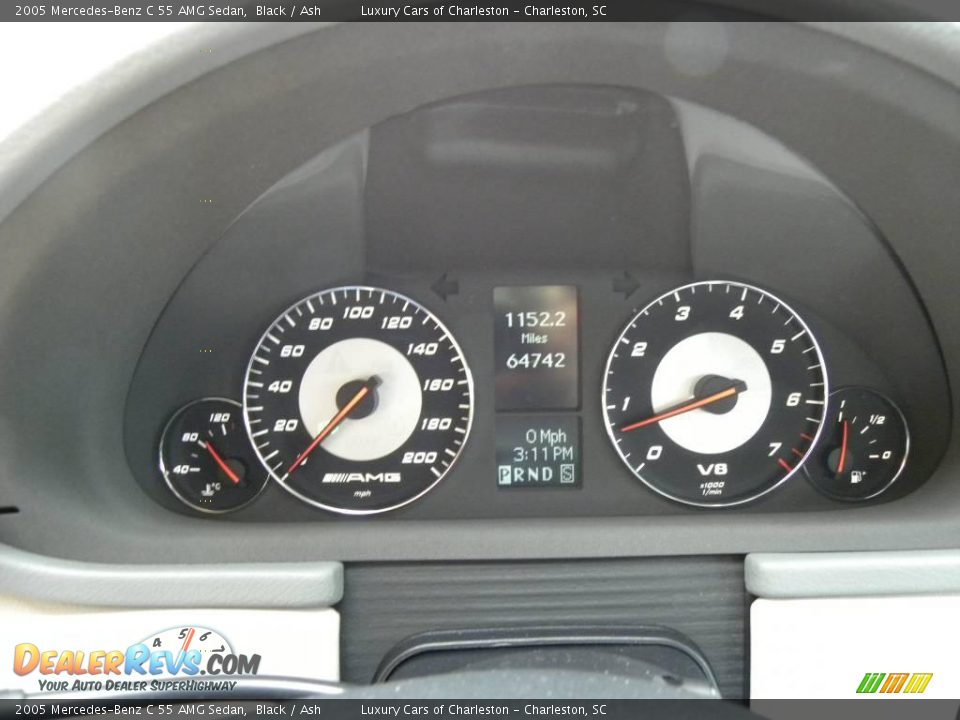 2005 Mercedes-Benz C 55 AMG Sedan Black / Ash Photo #21