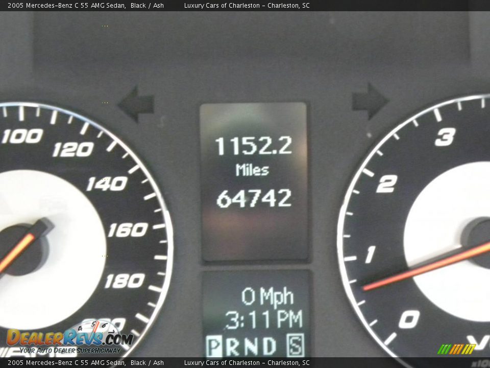 2005 Mercedes-Benz C 55 AMG Sedan Black / Ash Photo #22