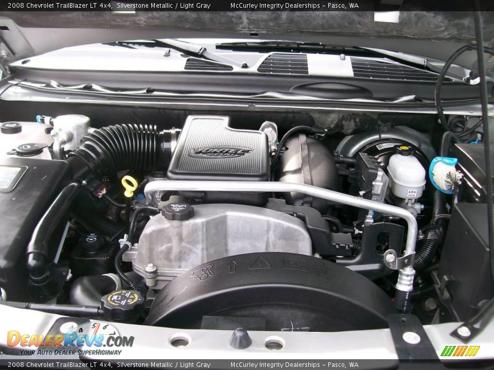 2008 Chevrolet TrailBlazer LT 4x4 Silverstone Metallic / Light Gray Photo #7
