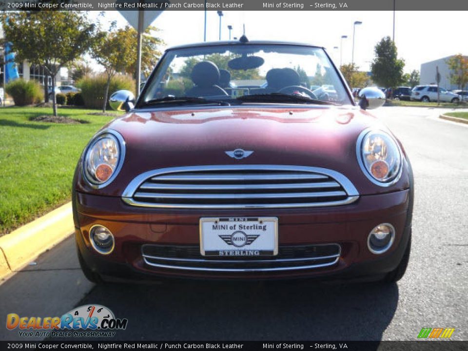 2009 Mini Cooper Convertible Nightfire Red Metallic / Punch Carbon Black Leather Photo #8