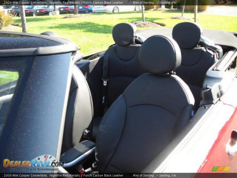 2009 Mini Cooper Convertible Nightfire Red Metallic / Punch Carbon Black Leather Photo #12