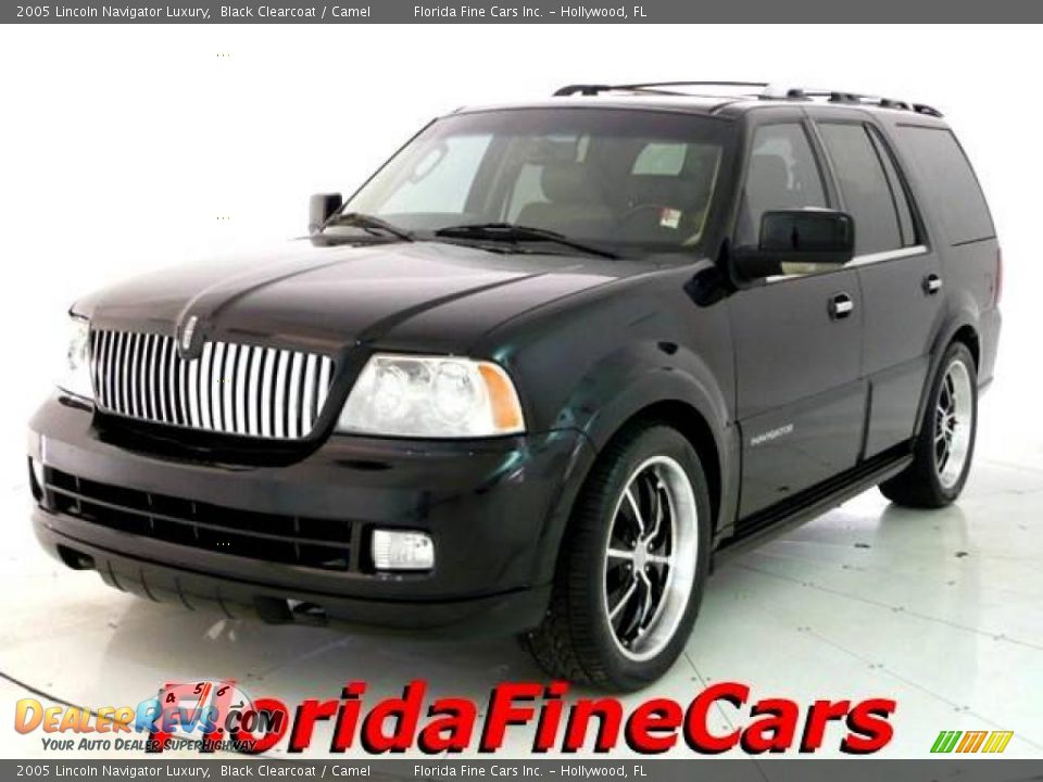 2005 Lincoln Navigator Luxury Black Clearcoat / Camel Photo #1