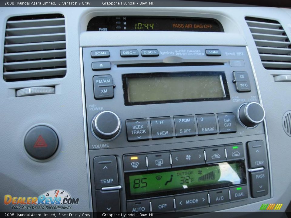 2008 Hyundai Azera Limited Silver Frost / Gray Photo #15
