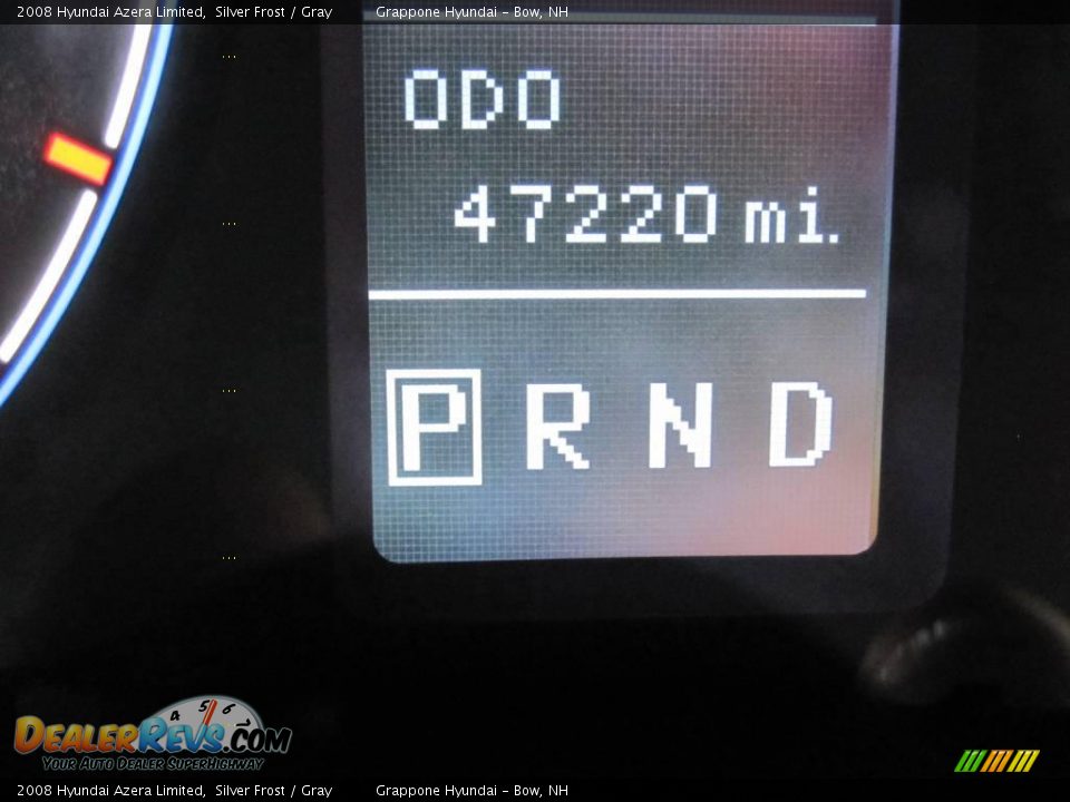 2008 Hyundai Azera Limited Silver Frost / Gray Photo #17