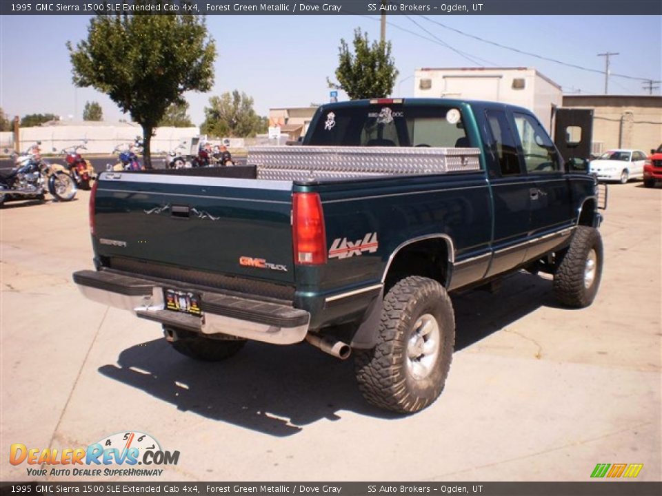 1995 Gmc Sierra 1500 Sle Extended Cab 4x4 Forest Green Metallic Dove