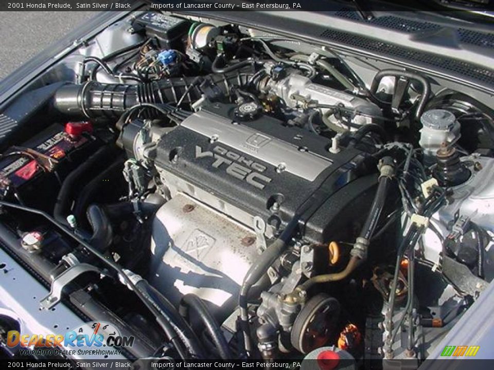 2001 Honda Prelude Satin Silver / Black Photo #12